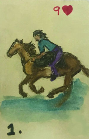Карта Ленорман Всадник